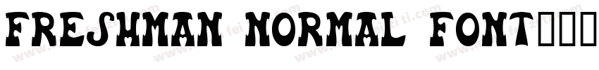 freshman normal font字体转换